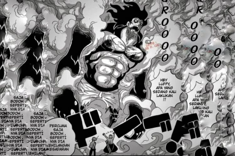 Spoiler One Piece 1045 Reddit GOMU GOMU NO GIGANT Tubuh Luffy Jadi