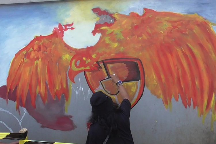 Seniman Se Jawa Ikuti Lukis Mural Festival Di Tembok Bong China