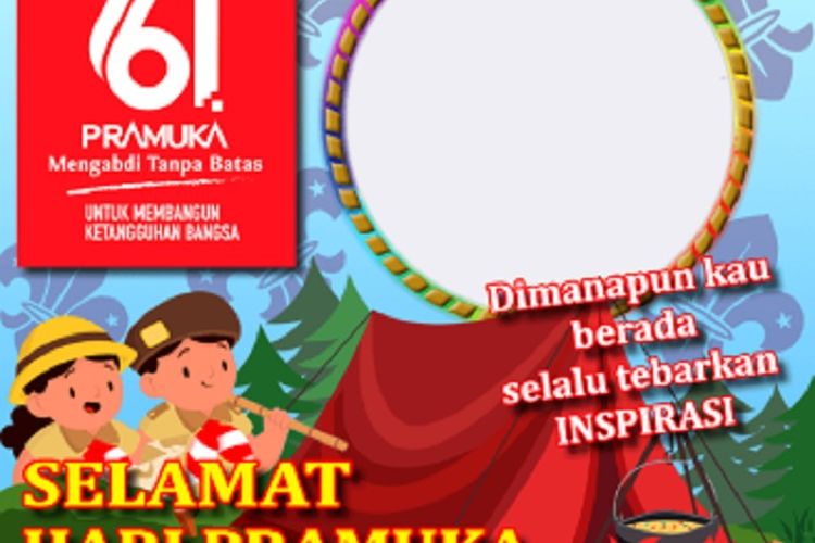 Kumpulan Link Twibbon Hari Pramuka 14 Agustus 2022 Dengan Desain