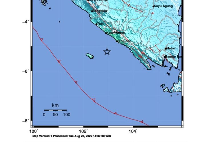 Gempa Terkini Guncang Bengkulu Padang Rejang Lebong Lebong Dan