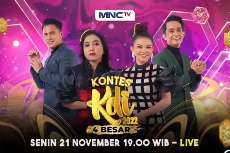 Jadwal Acara MNCTV Hari Ini Senin 21 November 2022 Ada Live 4 Besar