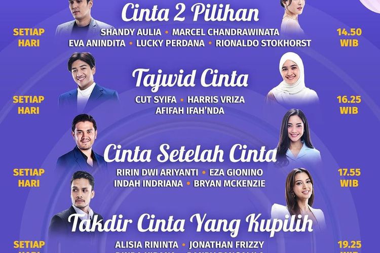 Jadwal Acara SCTV Hari Ini Jumat 2 Desember 2022 Ada Cinta 2 Pilihan