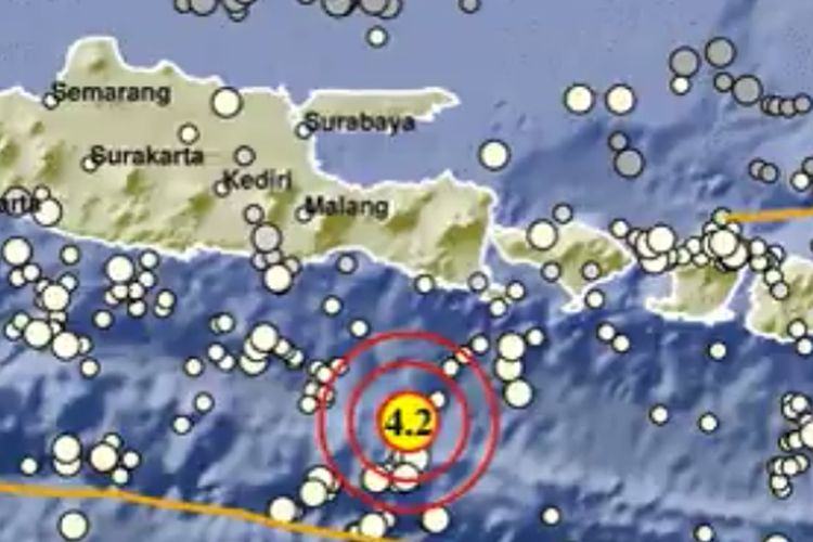 INFO GEMPA HARI INI Jember Jawa Timur Diguncang 4 2 Magnitudo