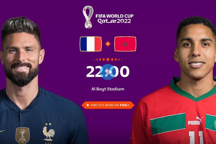 Jadwal Semifinal Piala Dunia Qatar 2022 Maroko Vs Prancis Lengkap