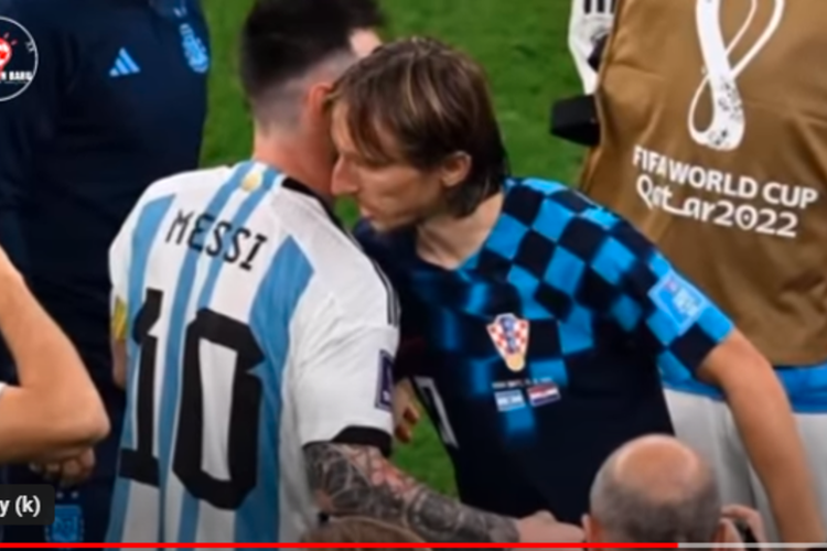 Momen Saat Messi Peluk Modric Usai Argentina Mengalahkan Kroasia Di