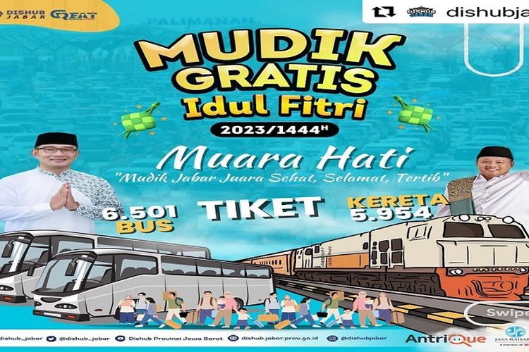 JABAR MUDIK GRATIS Link Mudik Dishub Jabarprov Go Id Di Sini Lengkap