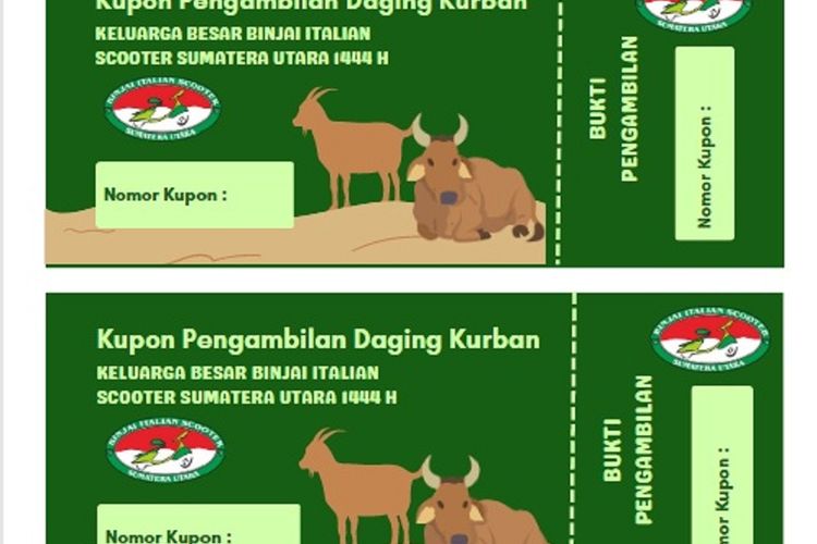 Link Cetak Kupon Idul Adha Kupon Pengambilan Hewan Kurban Untuk