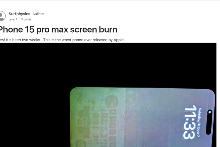 Iphone Series Masalah Layar Burn In Menghantui Pengguna Apakah