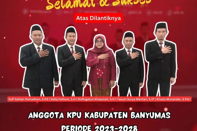 Sambut Pemilu Anggota Kpu Banyumas Dilantik Ini Nama Anggota