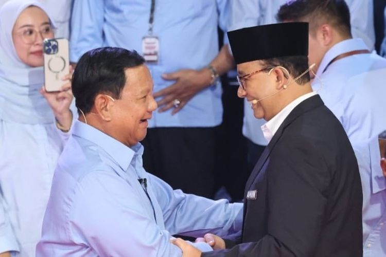 Tak Sempat Salaman Bersama Prabowo Usai Debat Capres Ketiga Anies