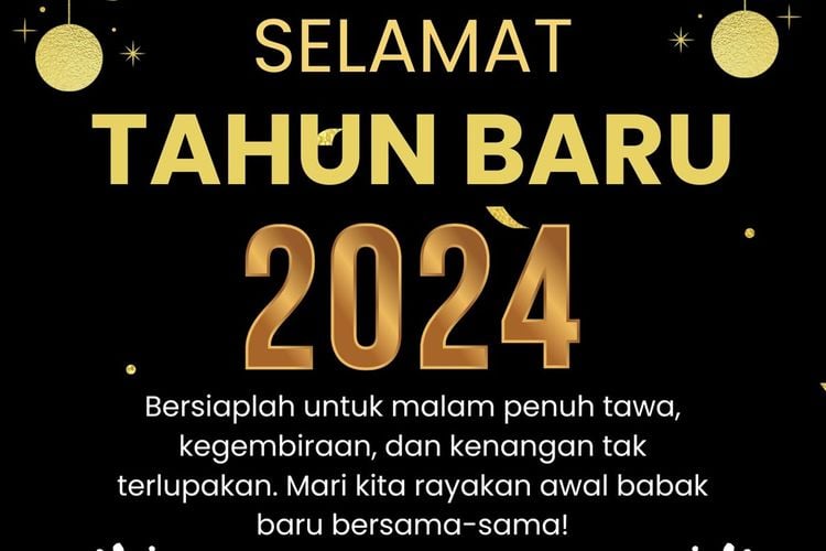 KUMPULAN Ucapan Selamat Tahun Baru 2024 Untuk Orang Tersayang Bisa