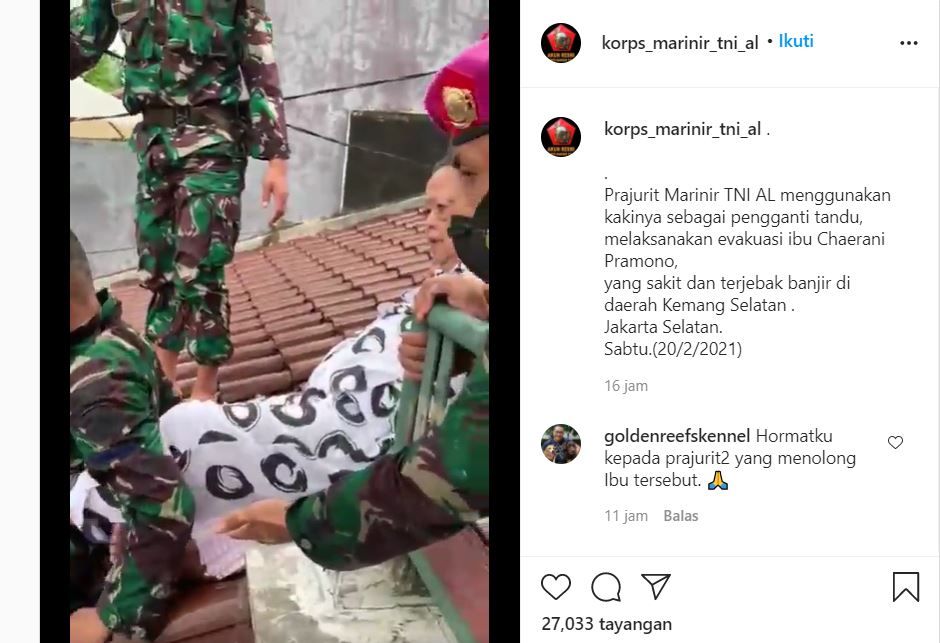 Tak Ada Tandu Anggota Tni Jadikan Kakinya Sebagai Tandu Saat Evakuasi