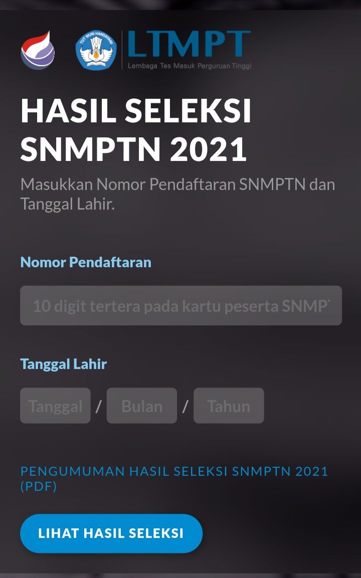 Daftar Nama Siswa Yang Lulus SNMPTN 2021 Melihat Daftar Calon
