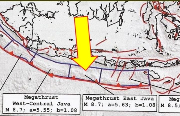 Gempa Malang Di Zona Megathrust Memiliki Spektrum Guncangan Luas