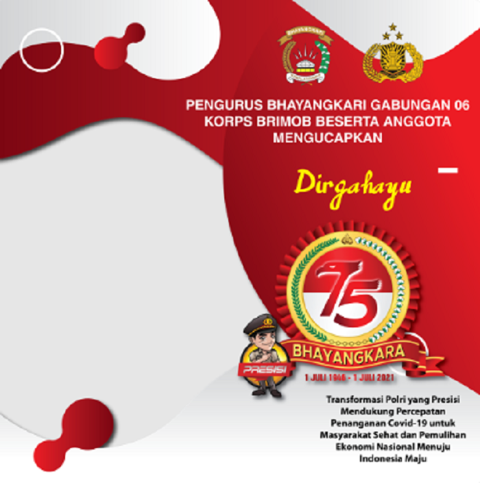 10 Link Twibbon Ucapan HUT Bhayangkara Ke 75 Yang Jatuh Hari Ini 1 Juli