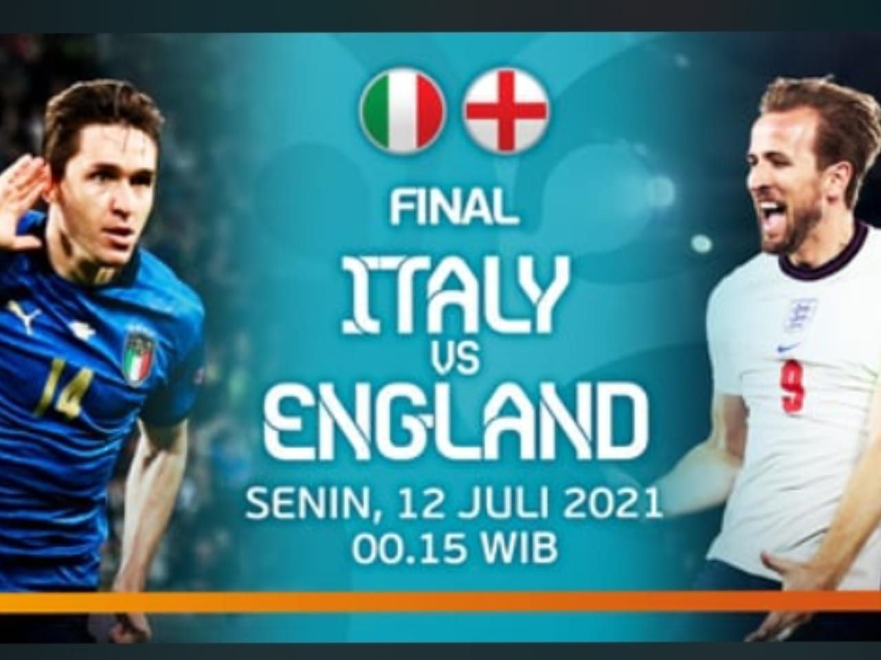 Saksikan Siaran Langsung Live Streaming Final Euro 2020 Italia Vs