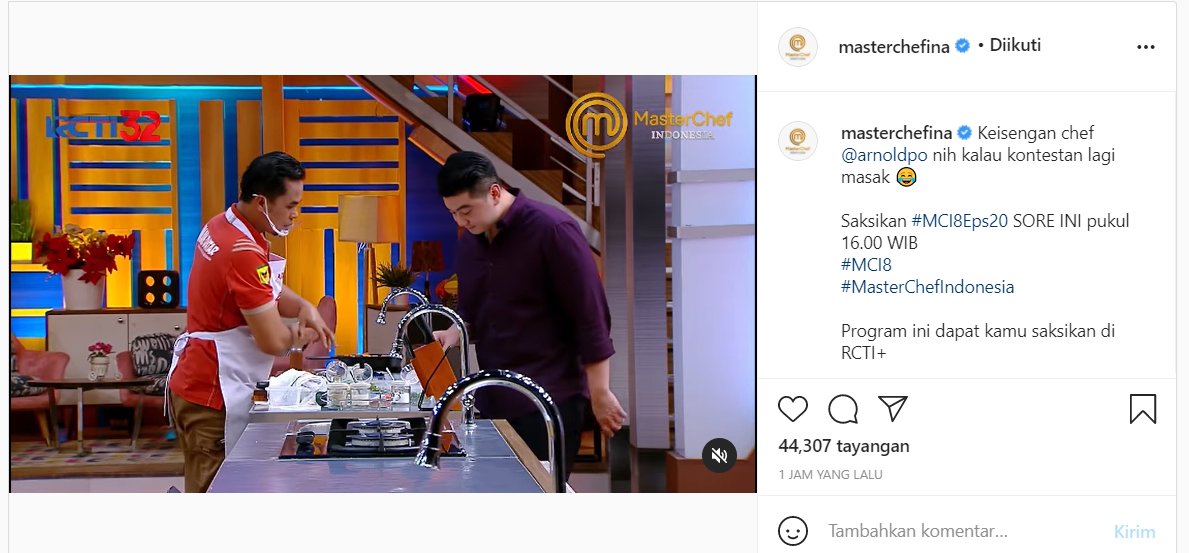 Link Nonton Live Streaming MasterChef Indonesia Season 8 Episode 20