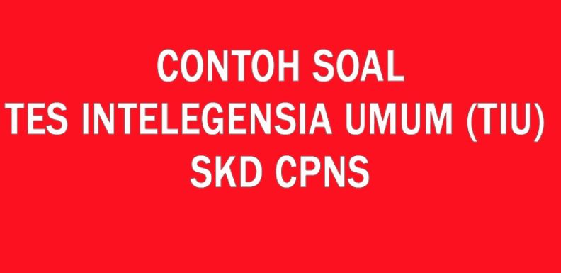 Contoh Soal Tes Intelegensia Umum TIU SKD CPNS Dan Kunci Jawaban