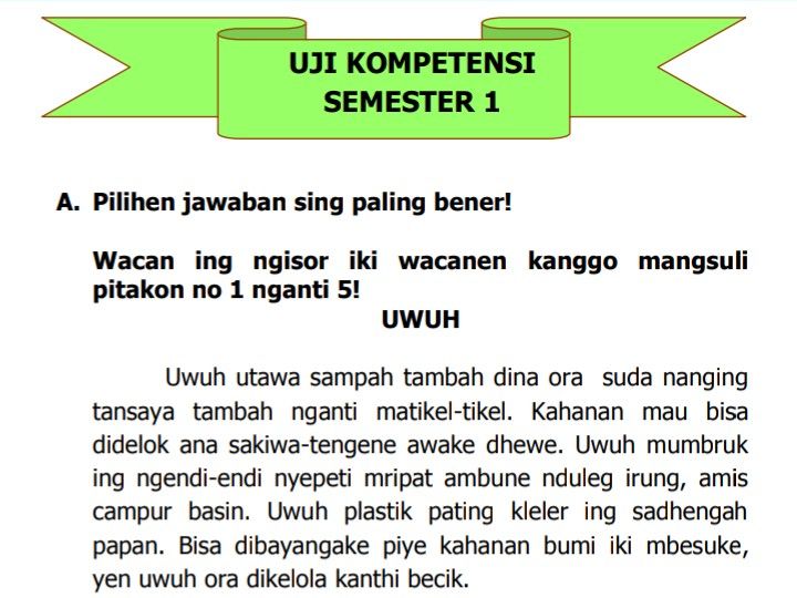 Kunci Jawaban Tantri Basa Jawa Kelas Sd Halaman Dan