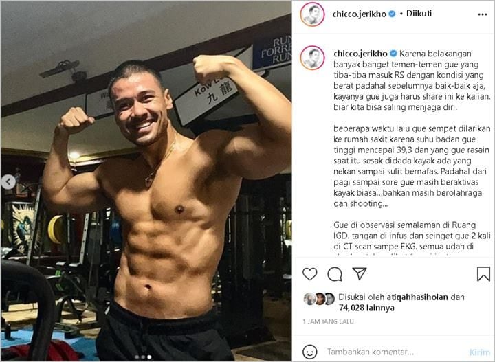 Chico Jericho Bagikan Pengalaman Masuk HCU Dan Sempat Kritis Suhu Badan Tinggi Capai