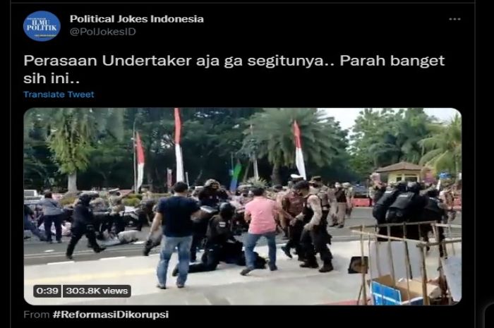 Polisi Banting Mahasiswa Di Tangerang Mirip Smackdown Netizen