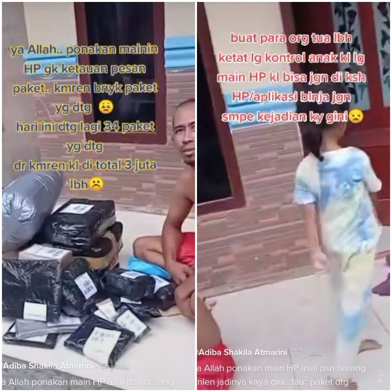 Viral Hp Dimainin Bocah Bapak Ini Kaget Dapat Kiriman Paket Cod