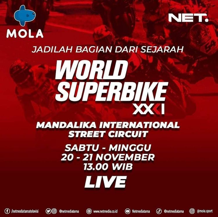 Balapan Kelas Dunia World Superbike Di Mandalika Digelar Sabtu Dan