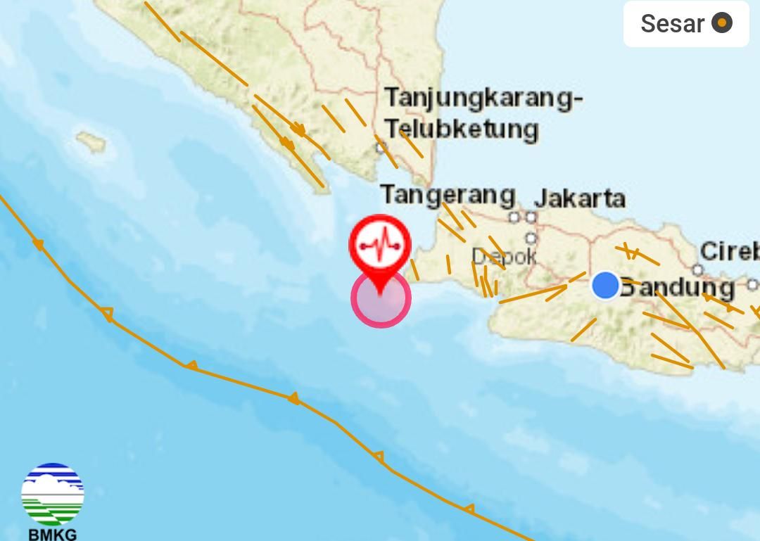 GEMPA BANTEN BMKG Monitor Terjadi 5 Kali Gempa Susulan Dengan