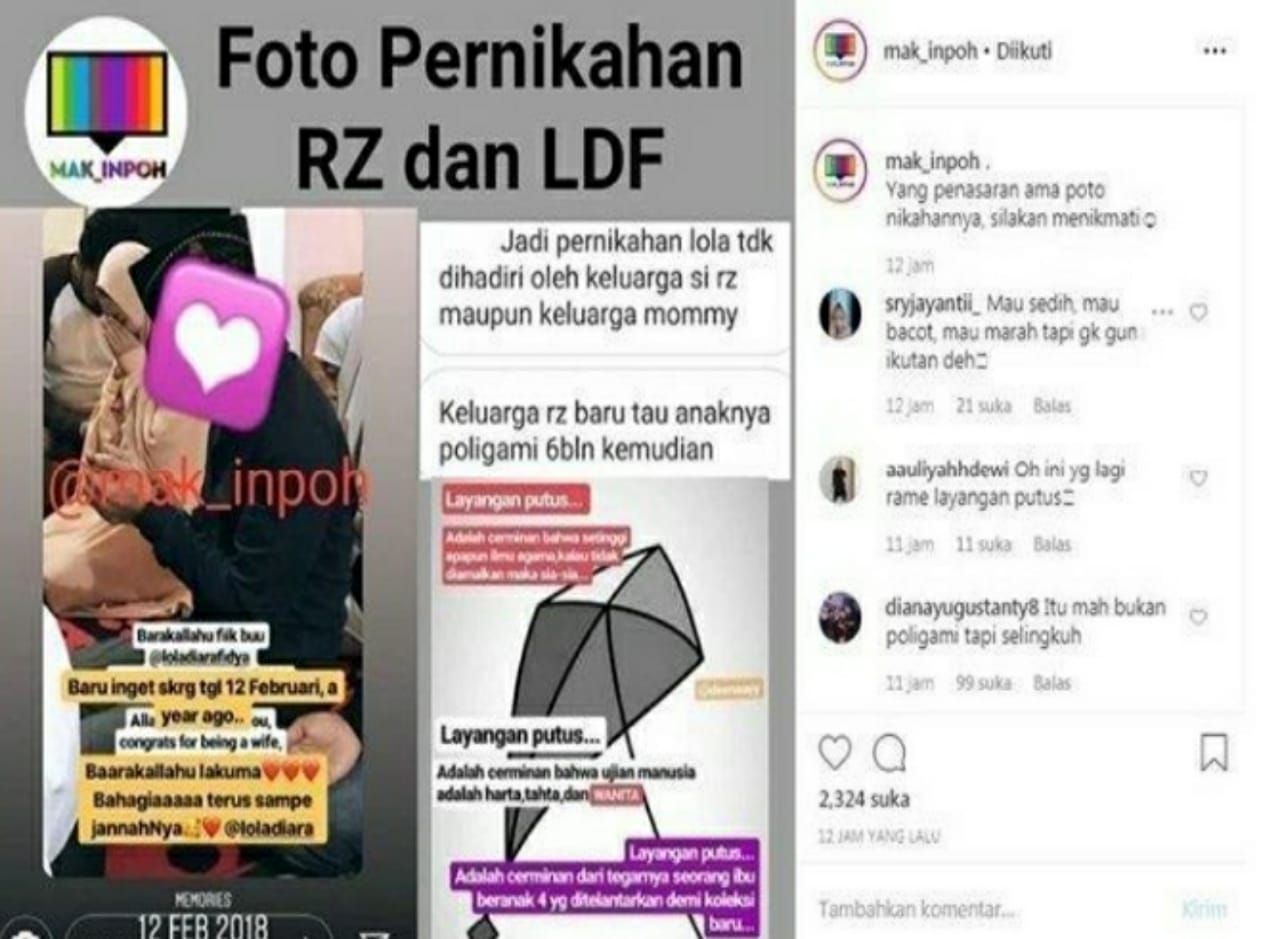 Terungkap Foto Pernikahan Diduga Mantan Suami Mommy Asf Ricky Zainal