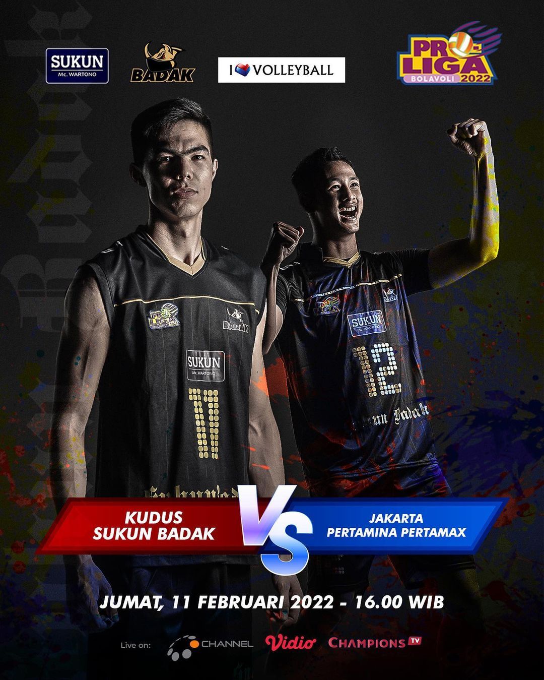 Pertandingan Proliga Jakarta Pertamina Pertamax Vs Kudus Sukun