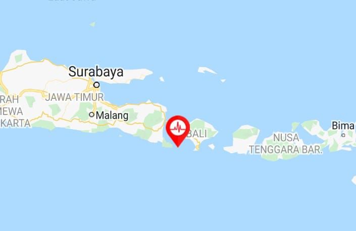 Terbaru Titik Pusat Gempa Hari Ini April Daerah Bali