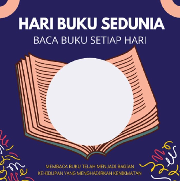 20 Link Twibbon Peringatan Hari Buku Sedunia 23 April 2022 Desain