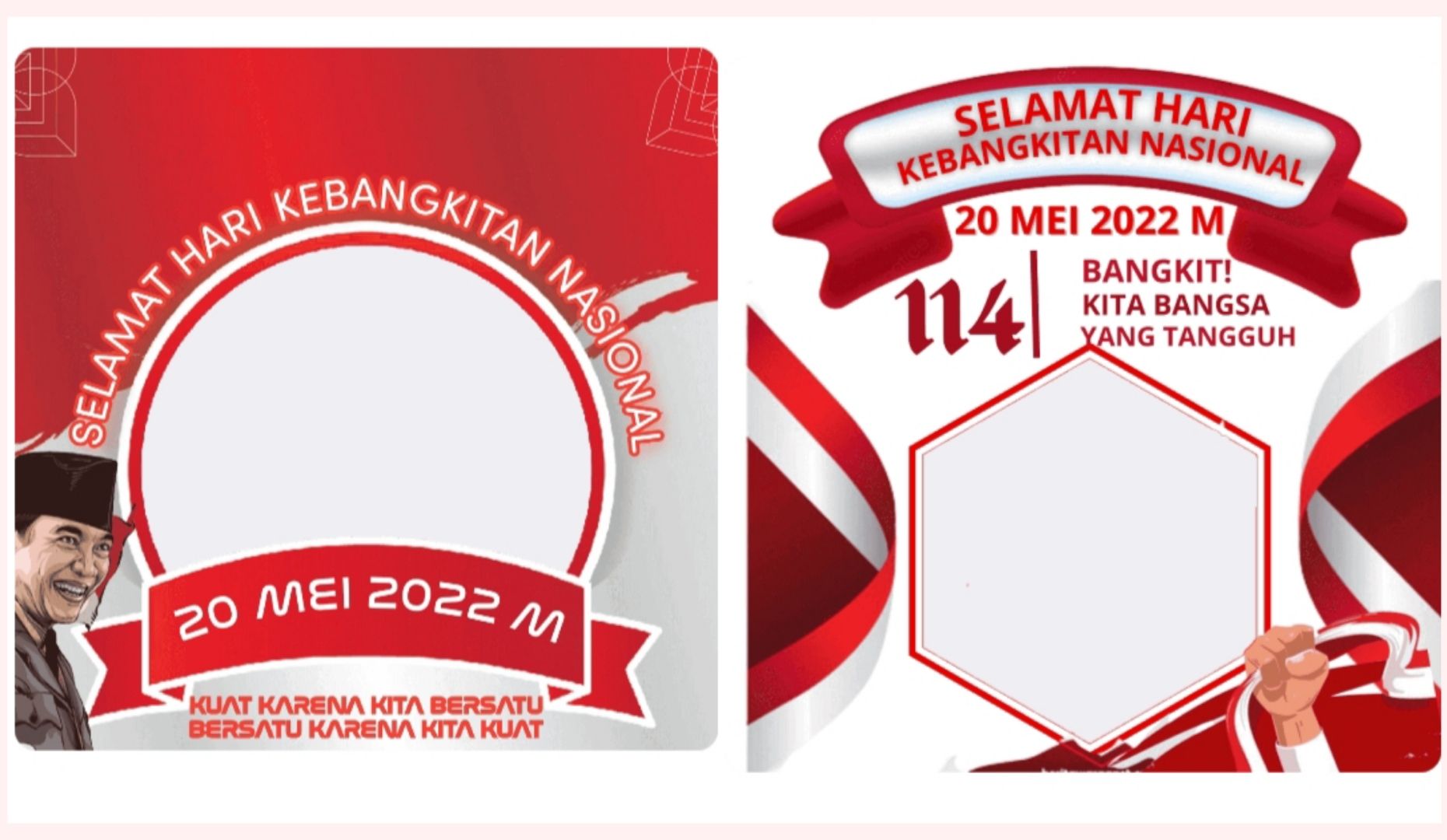 Link Twibbon Hari Kebangkitan Nasional Gratis Bertema Merah Putih