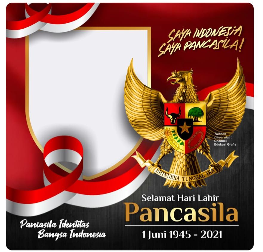 Logo Dan Background Virtual Peringatan Hari Lahir Pancasila 2022 Resmi