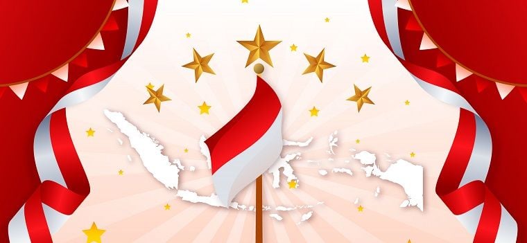 Kartu Ucapan Selamat Hari Kemerdekaan Republik Indonesia Ke Dirgahayu Agustus