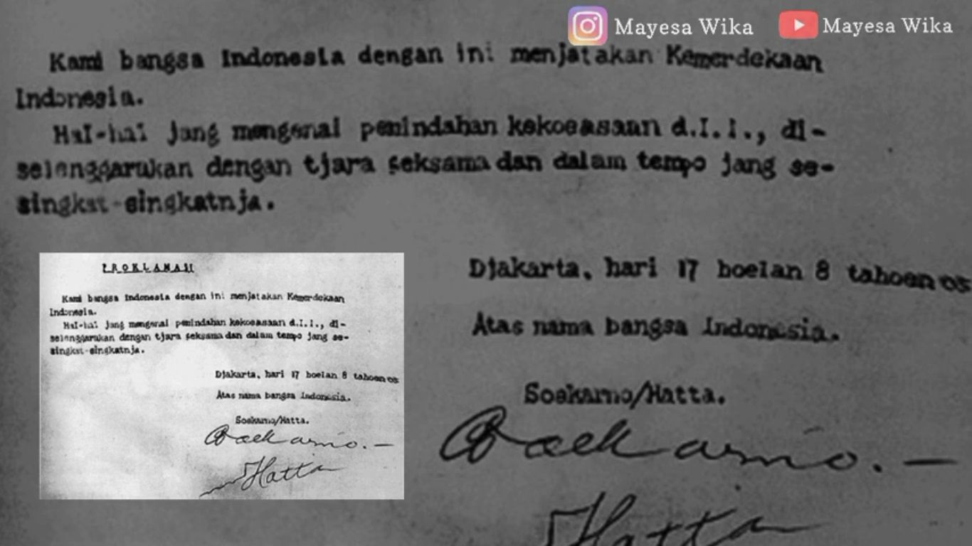 Sejarah Singkat Perumusan Teks Proklamasi Agustus