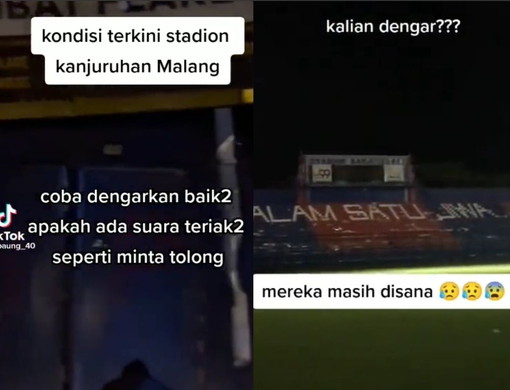 Viral Video Kondisi Stadion Kanjuruhan Di Malam Hari Terdengar Suara