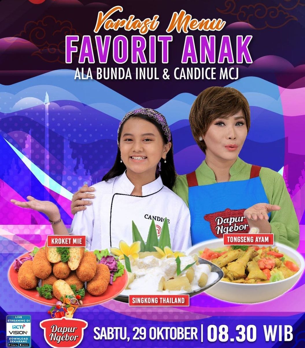 Jadwal Acara MNCTV Hari Sabtu 29 Oktober 2022 Ada Dapur Ngebor Mom