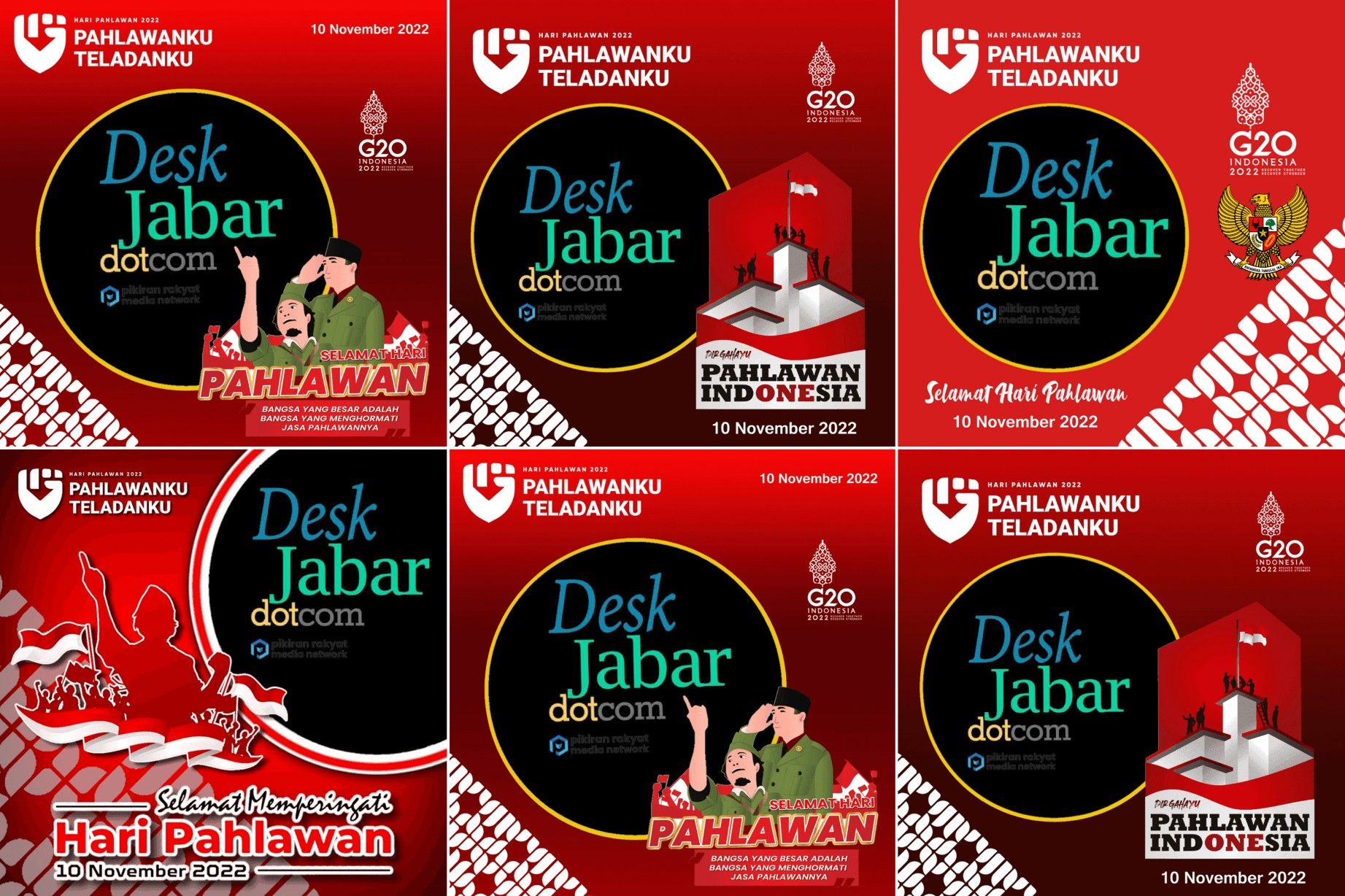 20 Link Twibbon HARI PAHLAWAN NASIONAL 2022 Gratis Untuk Dibagikan Ke