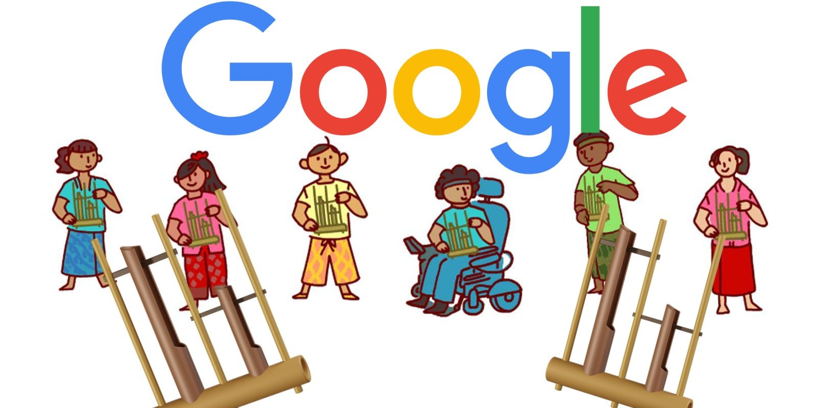 Jadi Google Doodle Sejarah Angklung Demi Nyai Sri Pohaci Lambang Dewi