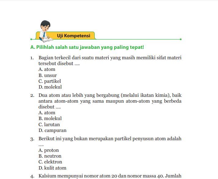 Kunci Jawaban Ipa Kelas Halaman Uji Kompetensi Bagian A B