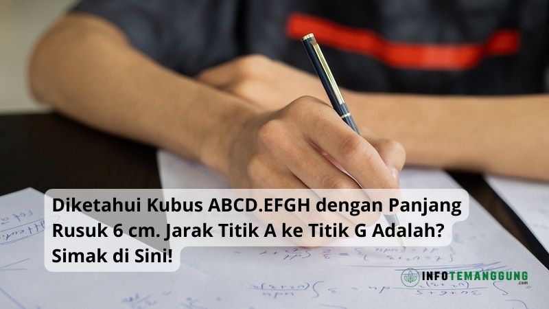 Diketahui Kubus Abcd Efgh Dengan Panjang Rusuk Cm Jarak Titik A Ke