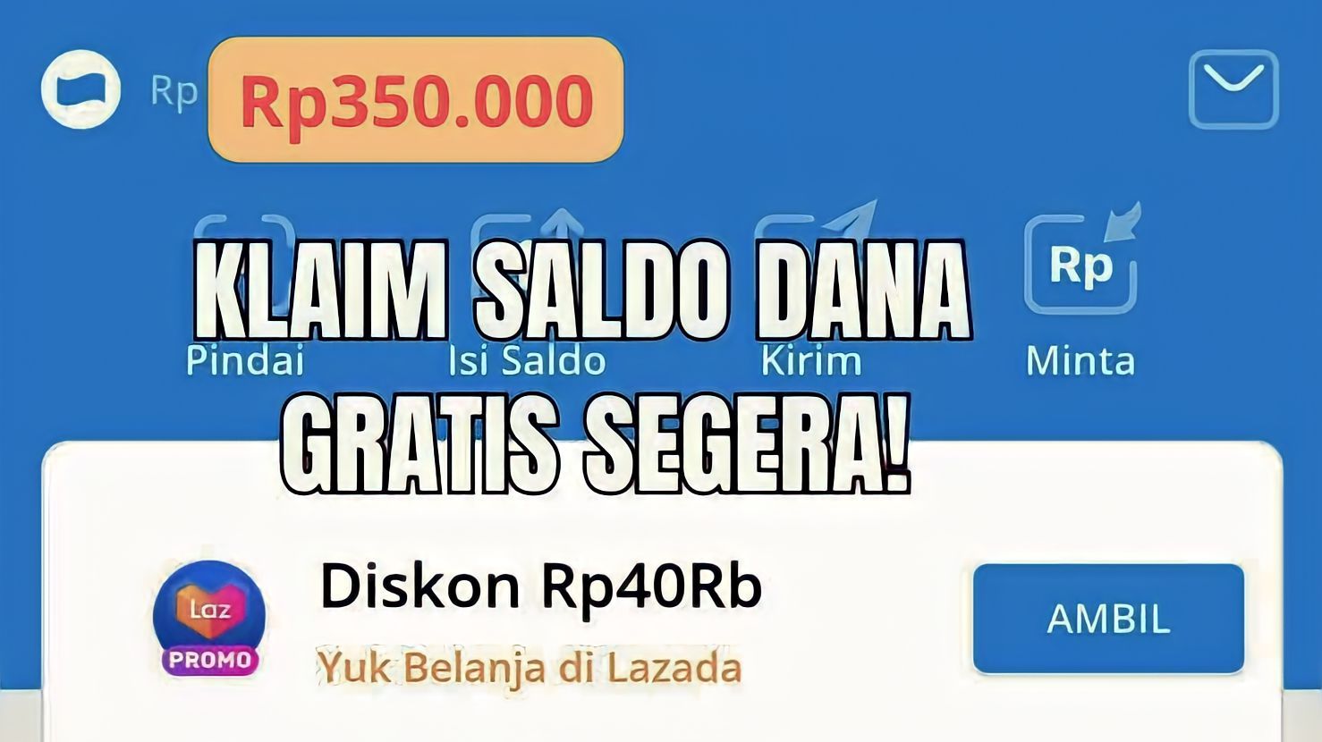 KLAIM SALDO DANA Gratis Rp 100 Ribu Pada 15 Februari 2024 Klik Link