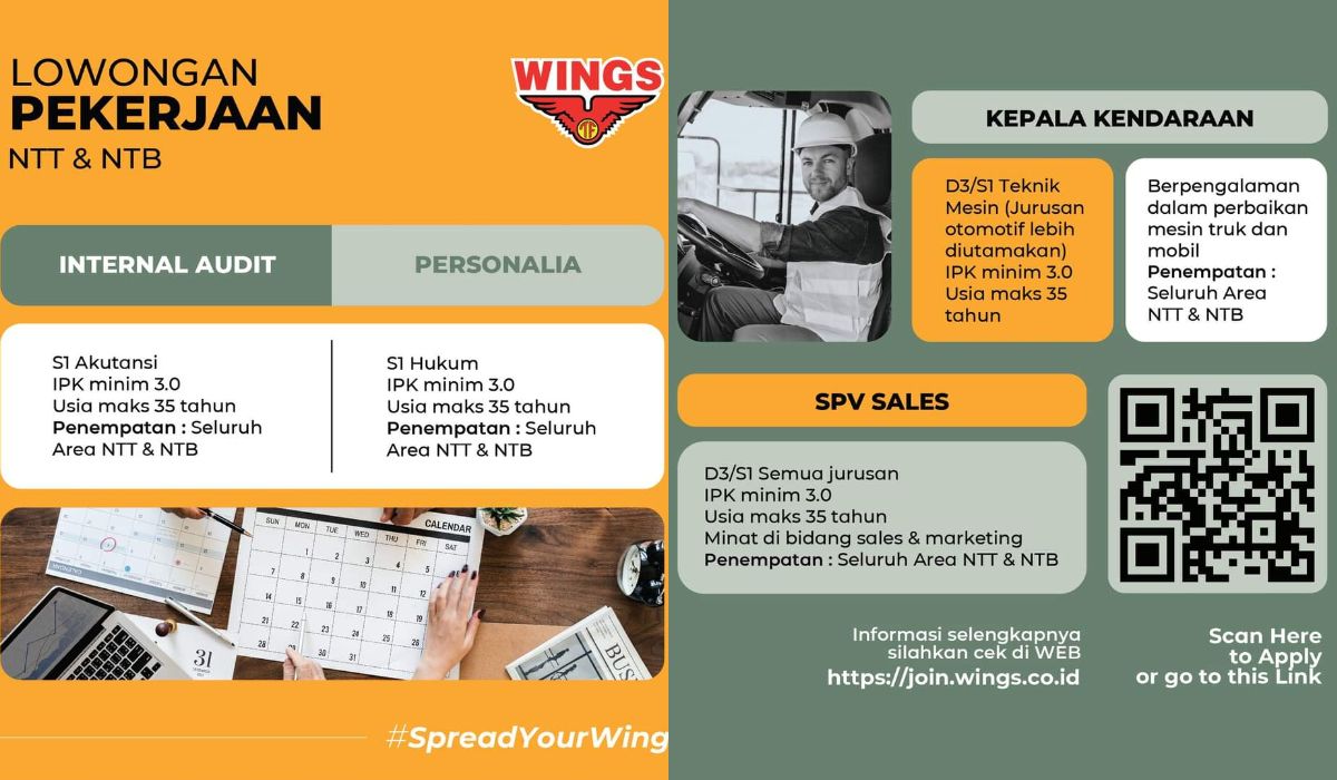 Lowongan Kerja Wings Group Penempatan Di Ntt Dan Ntb Tersedia Untuk