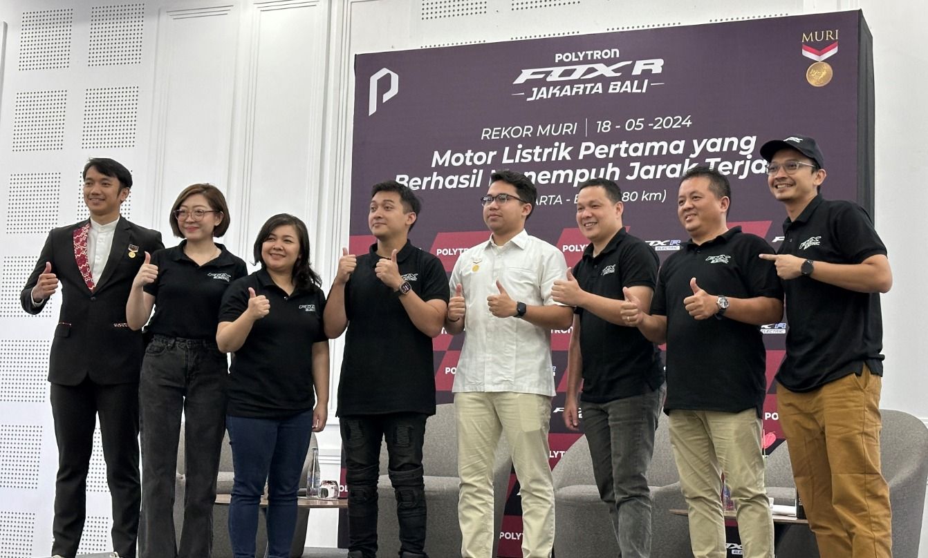 Motor Listrik Polytron Fox R Pecahkan Rekor Muri Tempuh Jarak Terjauh