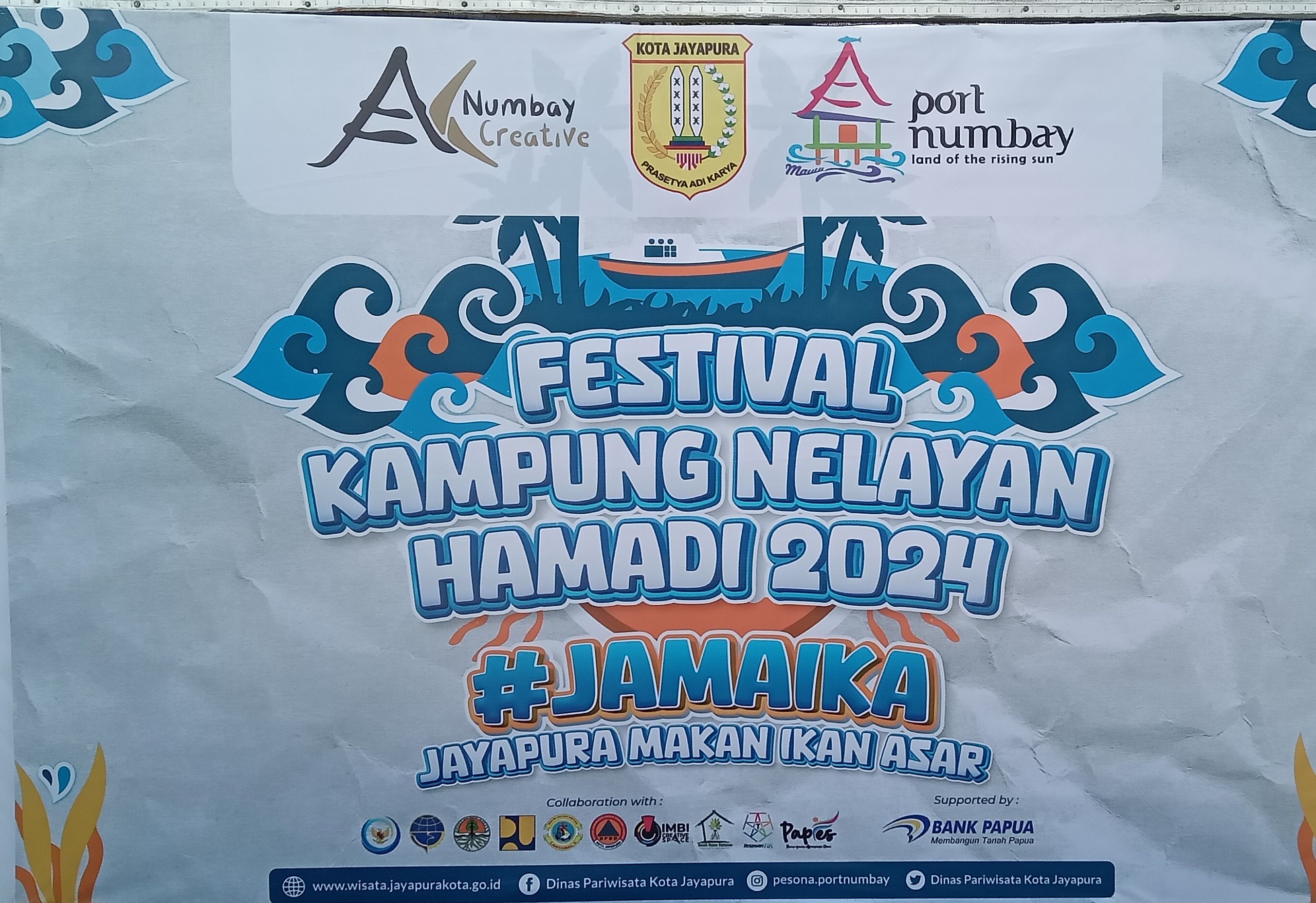 Pj Walikota Jayapura Resmi Buka Festival Kampung Nelayan Hamadi