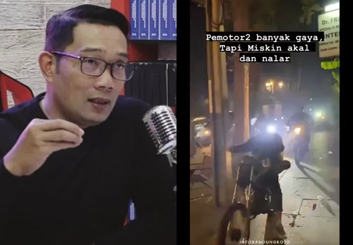 Ridwan Kamil Ngamuk Lihat Pemuda Penyampah Dan Pemotor Di Trotoar