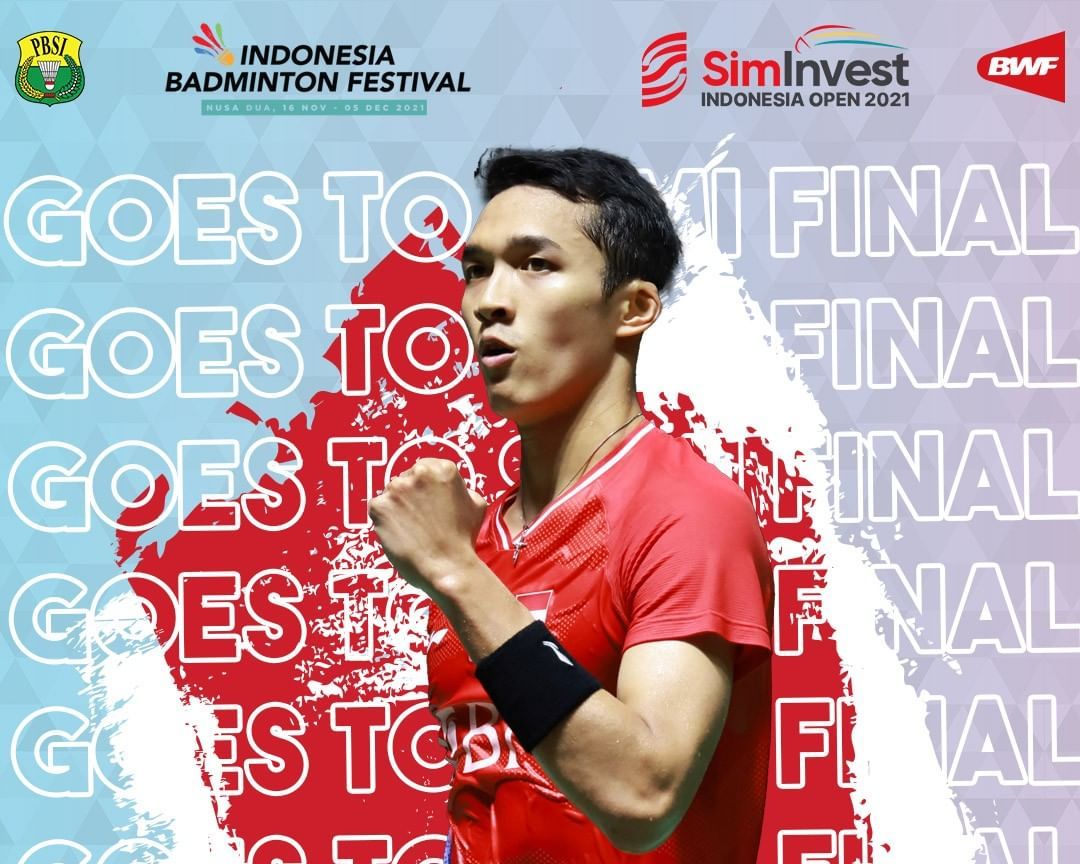 Simak Jadwal Pertandingan Semifinal Indonesia Open 2021 Indonesia