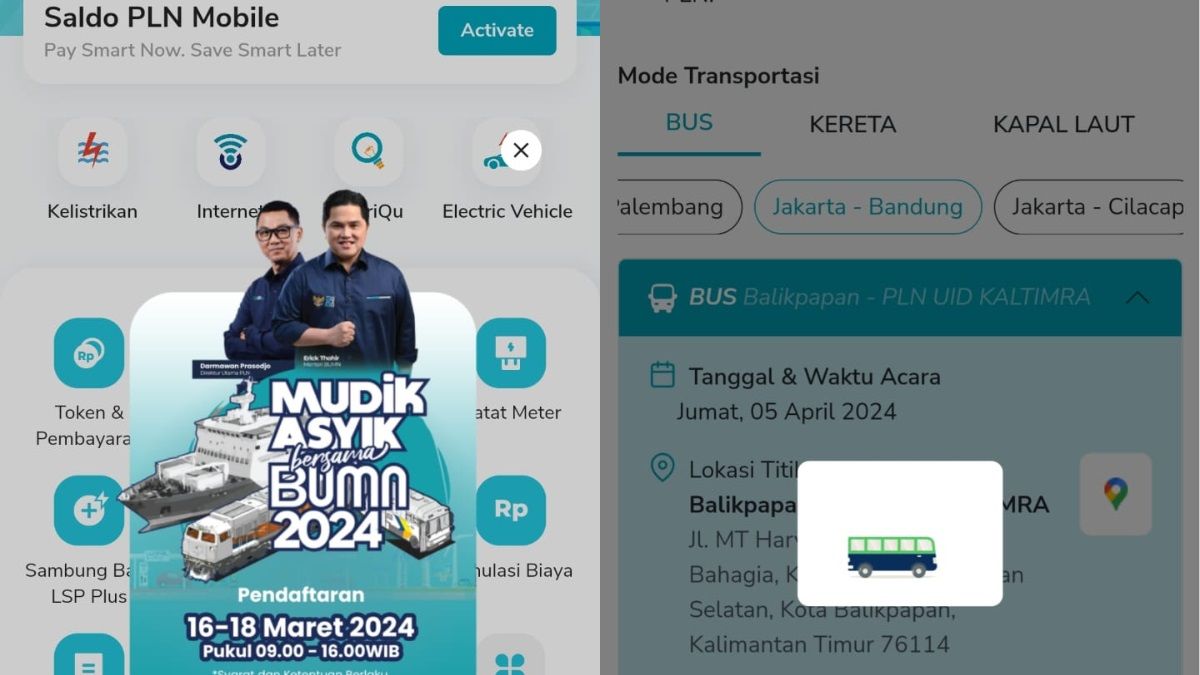 Telah Dibuka Cara Daftar Mudik Gratis Di Aplikasi Pln Mobile