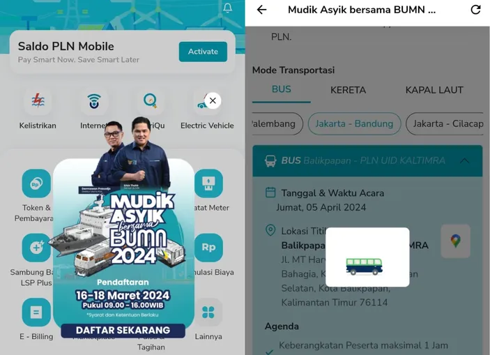 Cara Daftar Mudik Gratis Di Aplikasi Pln Mobile Pendaftaran